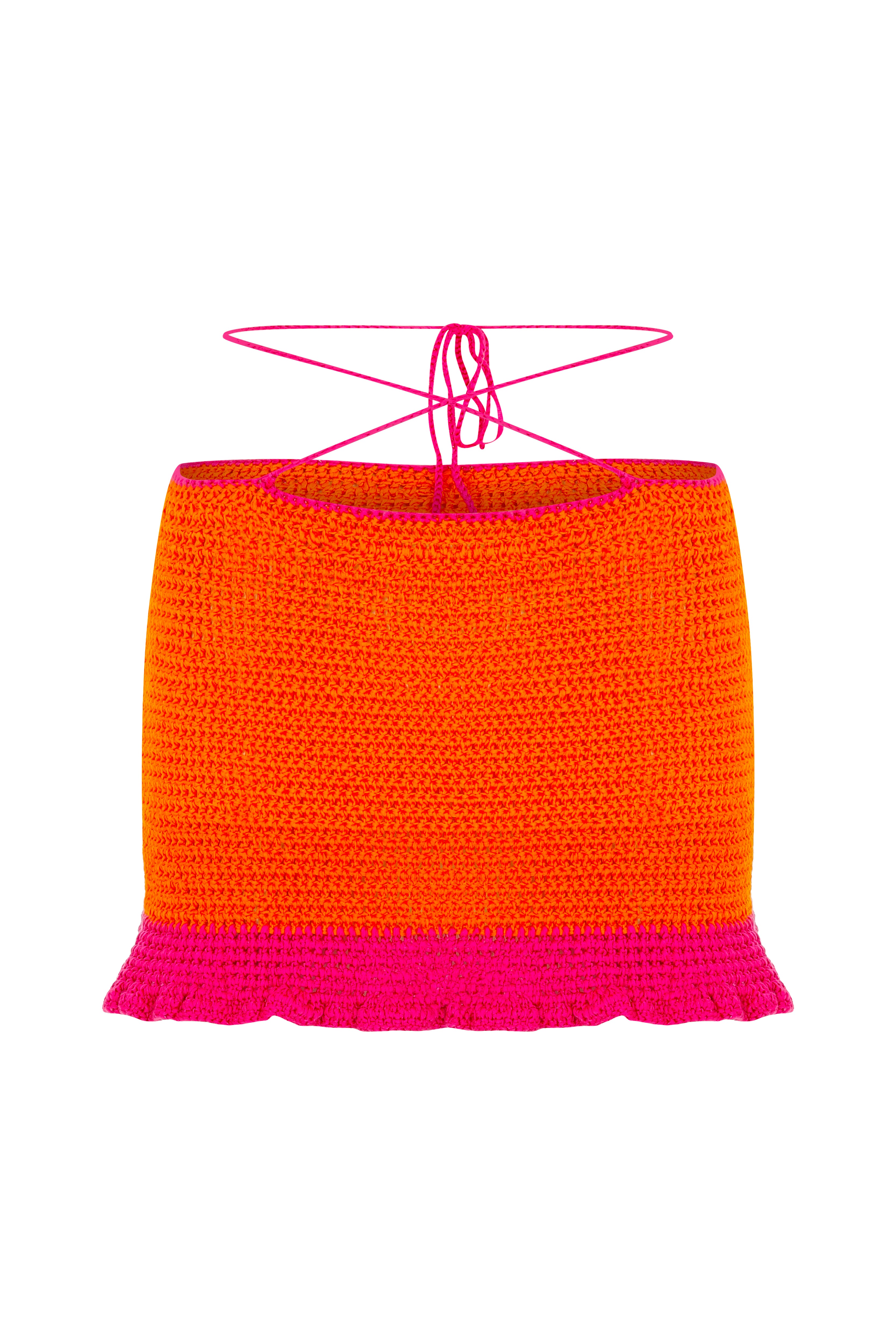 Orange Knit Skirt declara