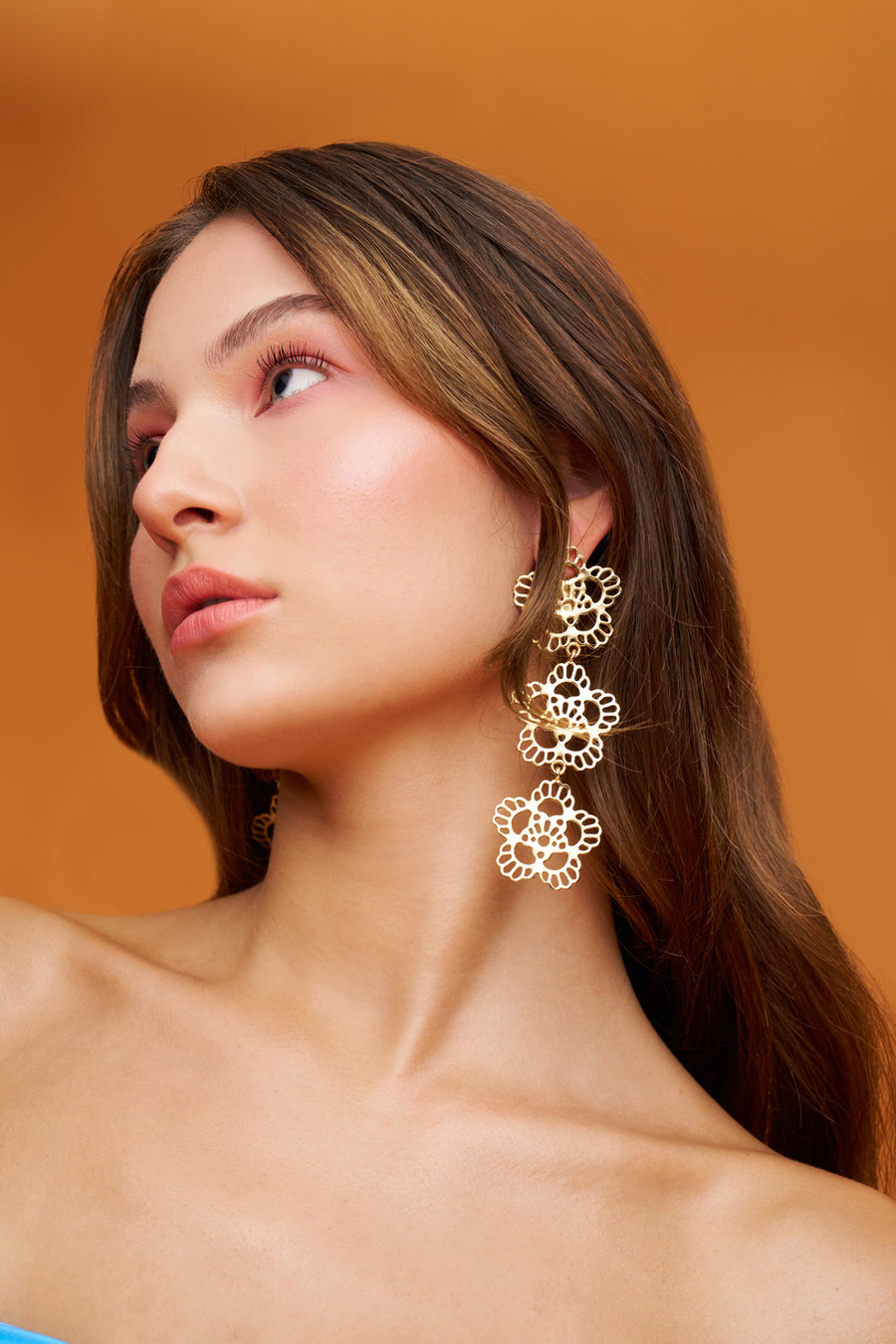 Floral Iconic Triple Earrings