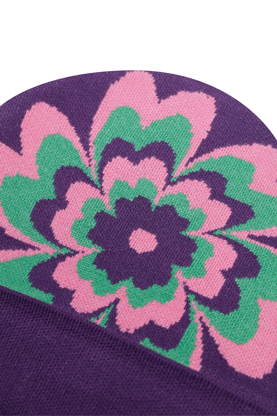 Purple Botanical Bless Beanie