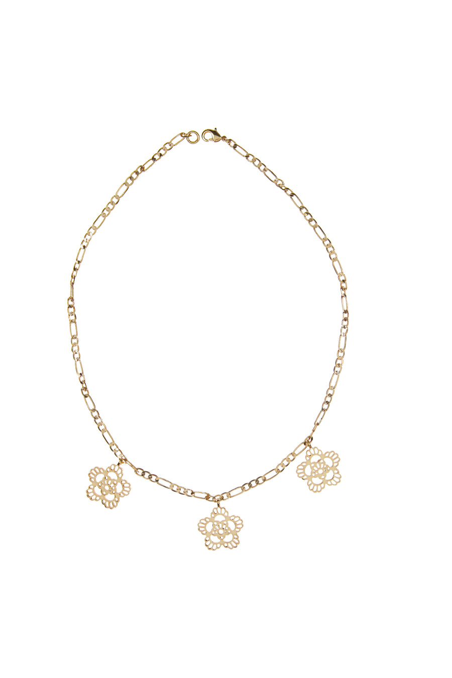 Triple Floral Iconic Necklace