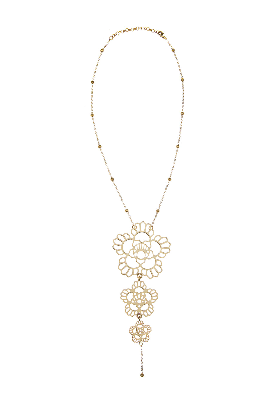 Floral Triple Iconic Necklace