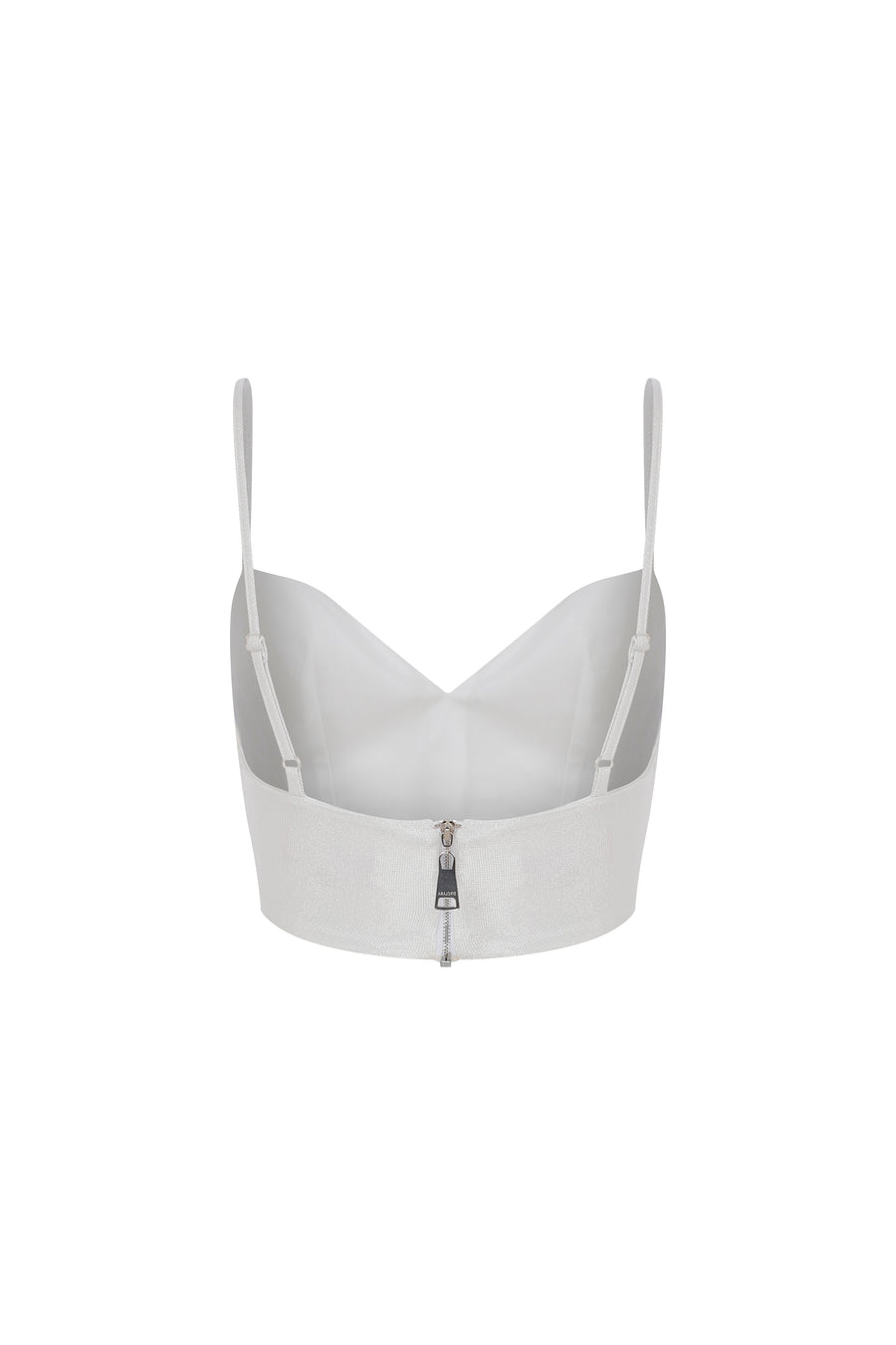 Cream Silver Bra Top