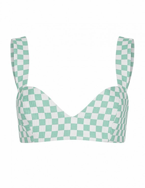 Checkered Bra Top