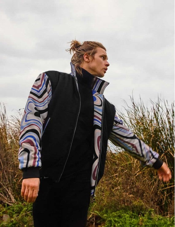 Psychedelic Feelings Bomber Jacket