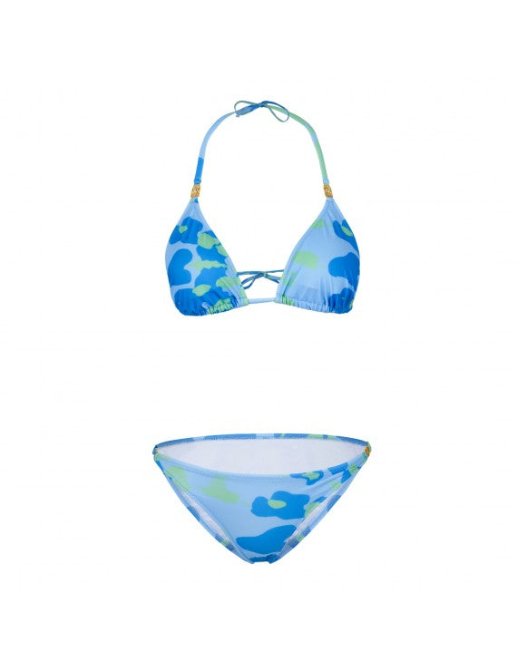 Blue Tie Dye Bikini Set