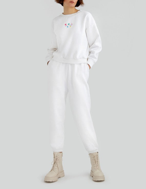 Cozy White Sweatpants