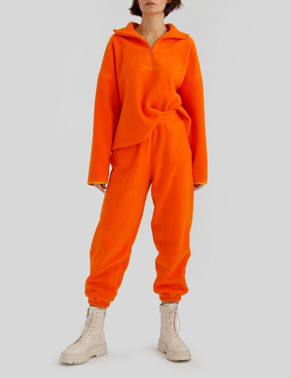 Orange Polar Sweatpants