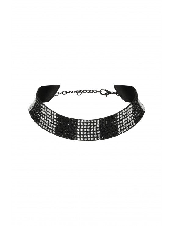 Checkered Glitter Choker